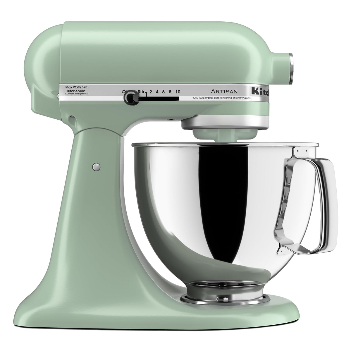 KitchenAid Artisan 5-Quart Tilt-Head Mixer Cardamom, vibrant color for versatile baking