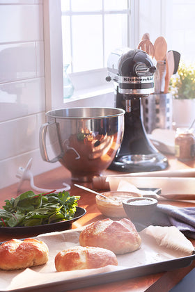 KitchenAid Artisan attachments hub enables extra attachments for expanded cooking.
