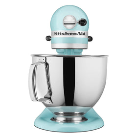 Hub-powered attachments on KitchenAid Artisan expand grinding and pasta making capabilities.