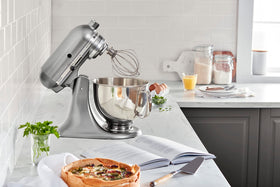 KitchenAid Artisan contour silver finish adds stylish durability to any kitchen.