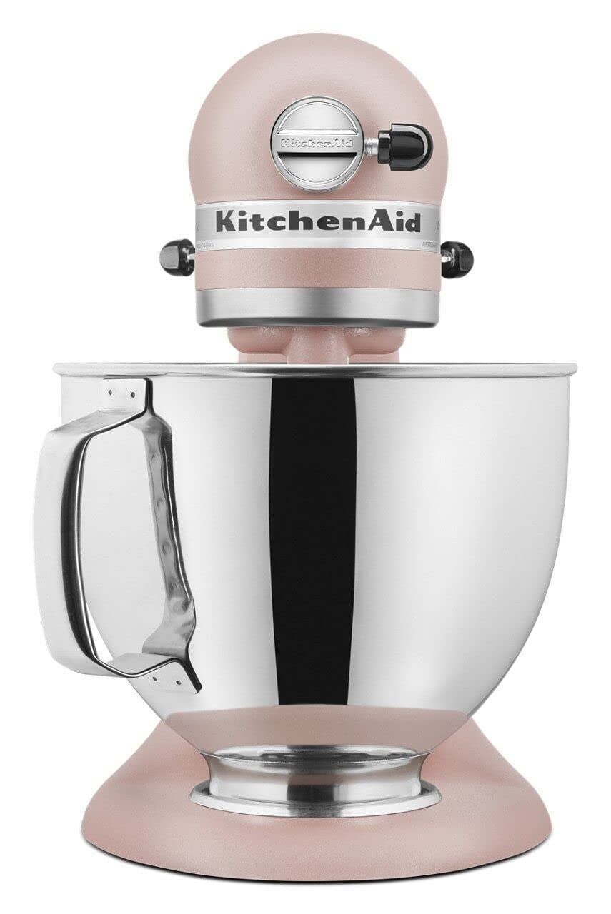 KitchenAid Artisan tilt-head mixer with easy bowl access for ingredient addition