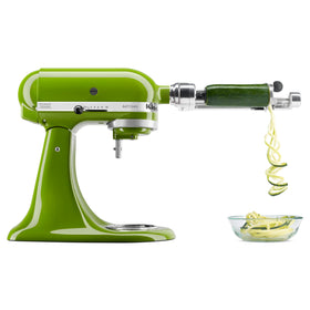 KitchenAid Artisan tilt-head mixer shows 10 speeds for versatile tasks