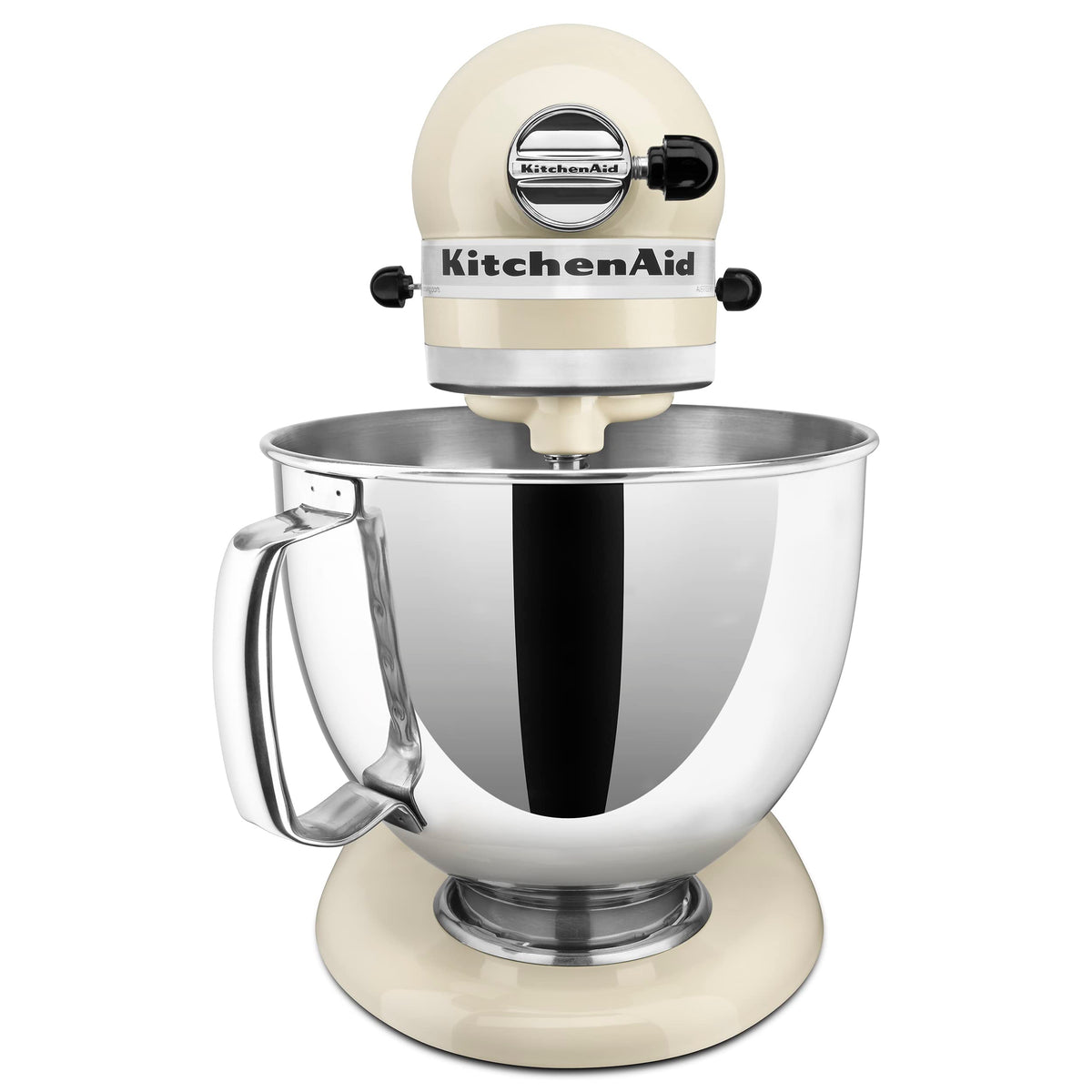 KitchenAid Artisan tilt-head mixer pouring shield used to prevent spills.