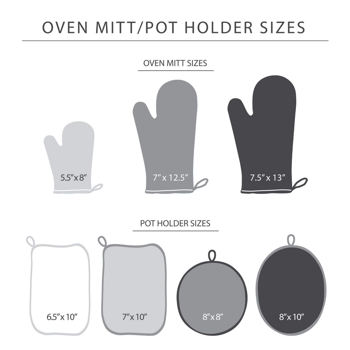 Hanging loop on KitchenAid Asteroid Mitts for convenient storage and display.