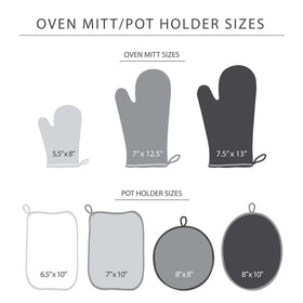 Hanging loop on KitchenAid Asteroid Mitts for convenient storage and display.