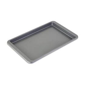 KitchenAid 10x15-inch baking sheet in use, ideal for cookies and sheet-pan dinners.