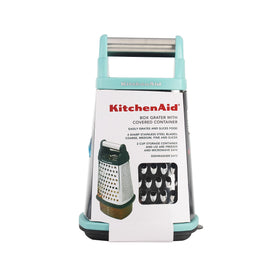 KitchenAid box grater aqua finish adds color to kitchen tools