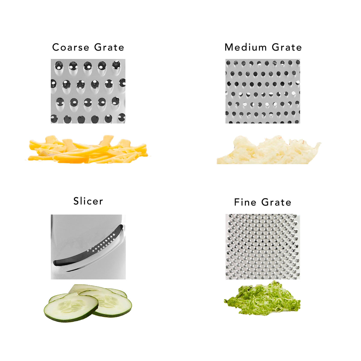 KitchenAid box grater container with capacity markings for precise measurements