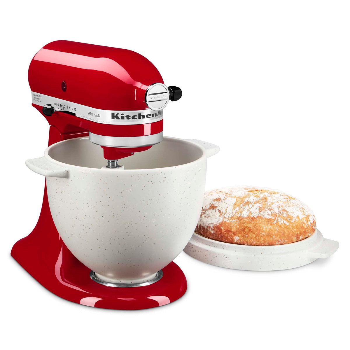KitchenAid bread bowl in oven for bake-ready setup
