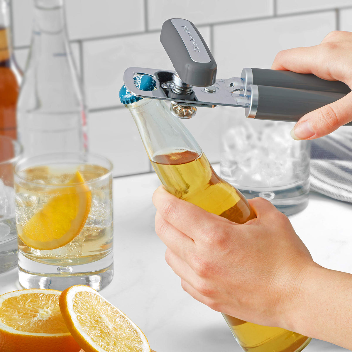 KitchenAid built-in bottle opener saves space in the kitchen