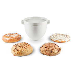 KitchenAid ceramic bread bowl showcasing even heat for thorough baking