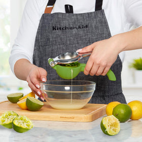 KitchenAid citrus press is durable aluminum and nylon for daily use.