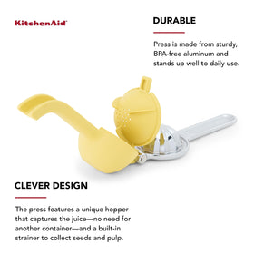 KitchenAid citrus press with flat-base design for extra leverage.