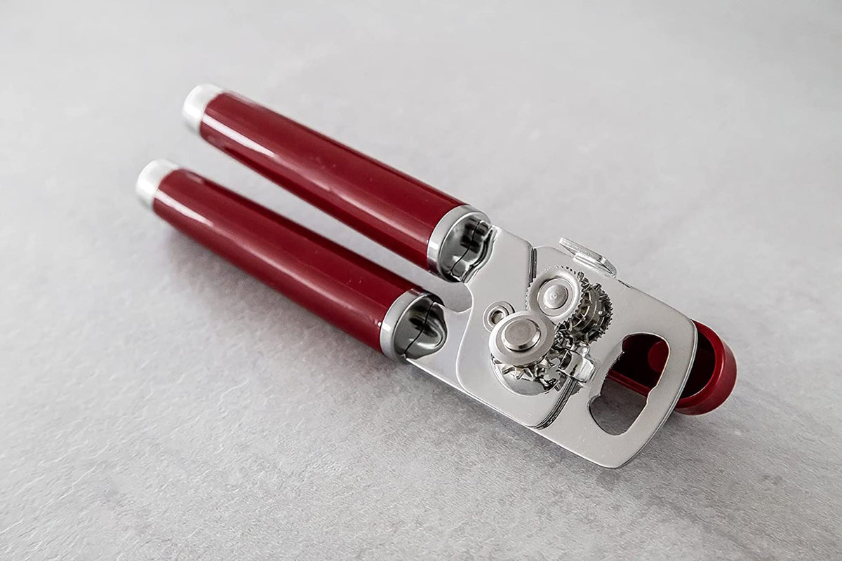 KitchenAid Classic built-in bottle opener saves space in kitchen.