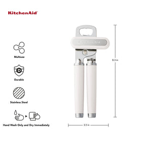 KitchenAid Classic can opener showing the oversized ergonomic knob for easy turning.
