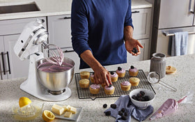 KitchenAid classic coated flat beater for even batters.