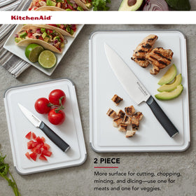 KitchenAid Classic 11x14 cutting board with perimeter trench to catch juices