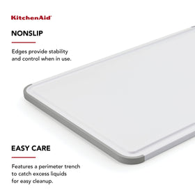 KitchenAid Classic 12x18 cutting board protects knives on every slice.