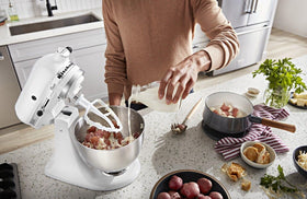 KitchenAid classic dough hook ideal for kneading bread dough.
