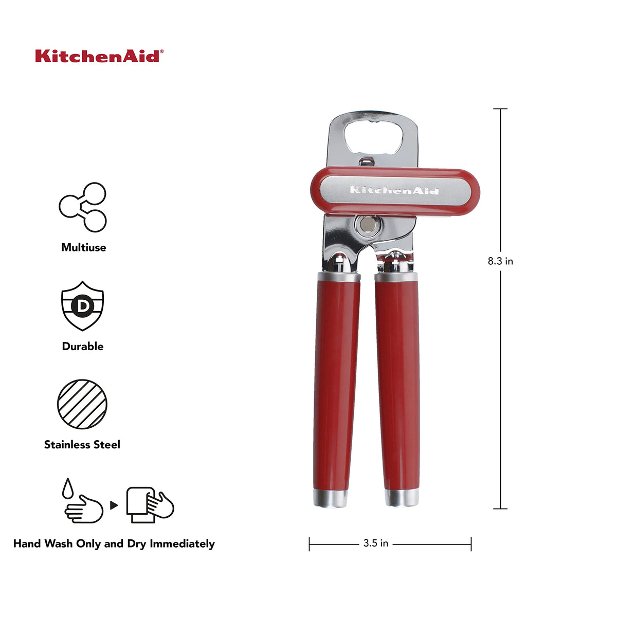 KitchenAid Classic opener on counter ready for everyday meal prep.