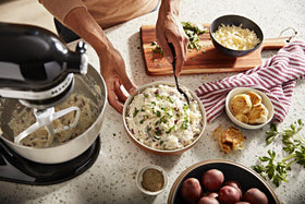 KitchenAid Classic tilt-head mixer onyx black base motor for durable performance