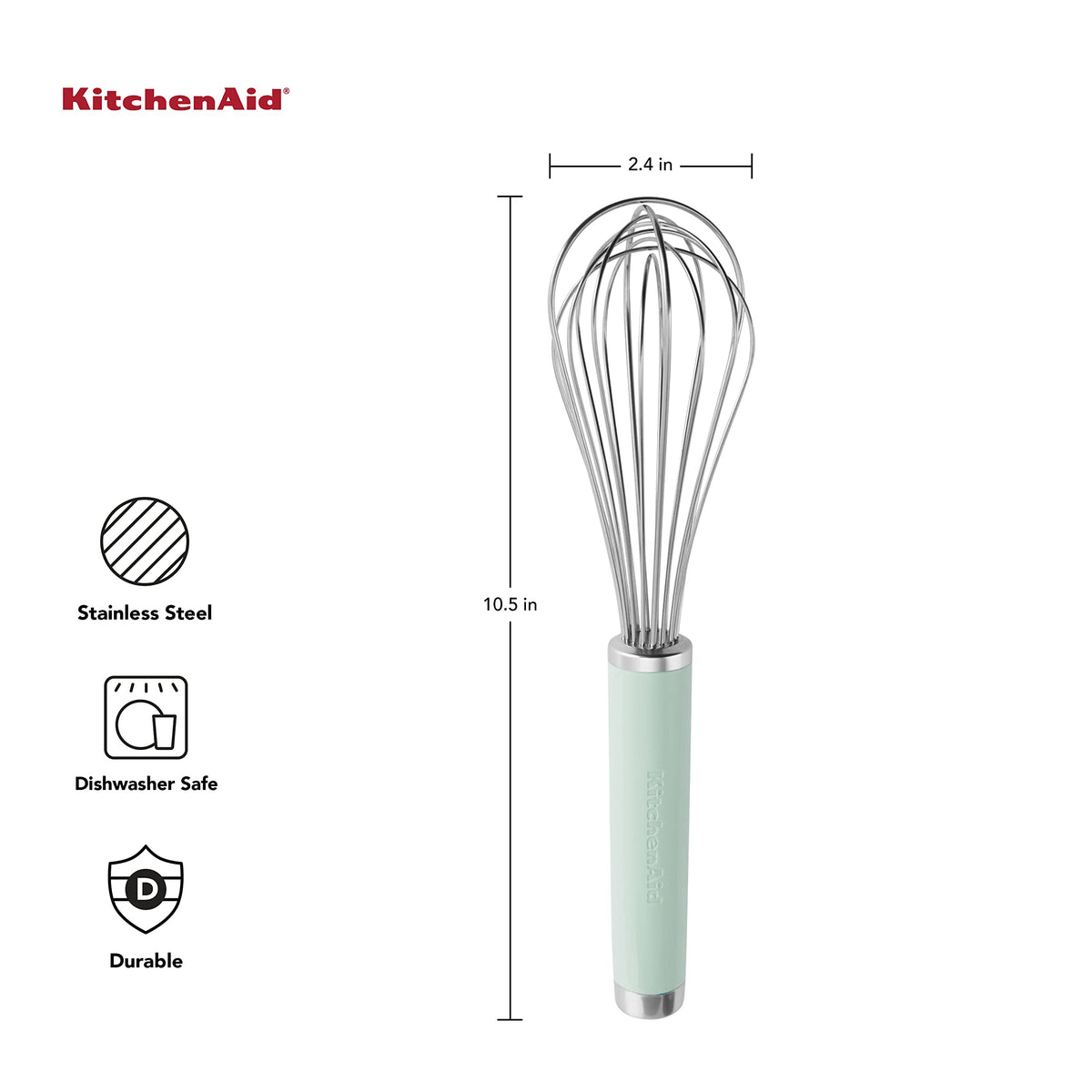 Whipping action of KitchenAid whisk creates airy textures