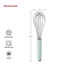 Whipping action of KitchenAid whisk creates airy textures