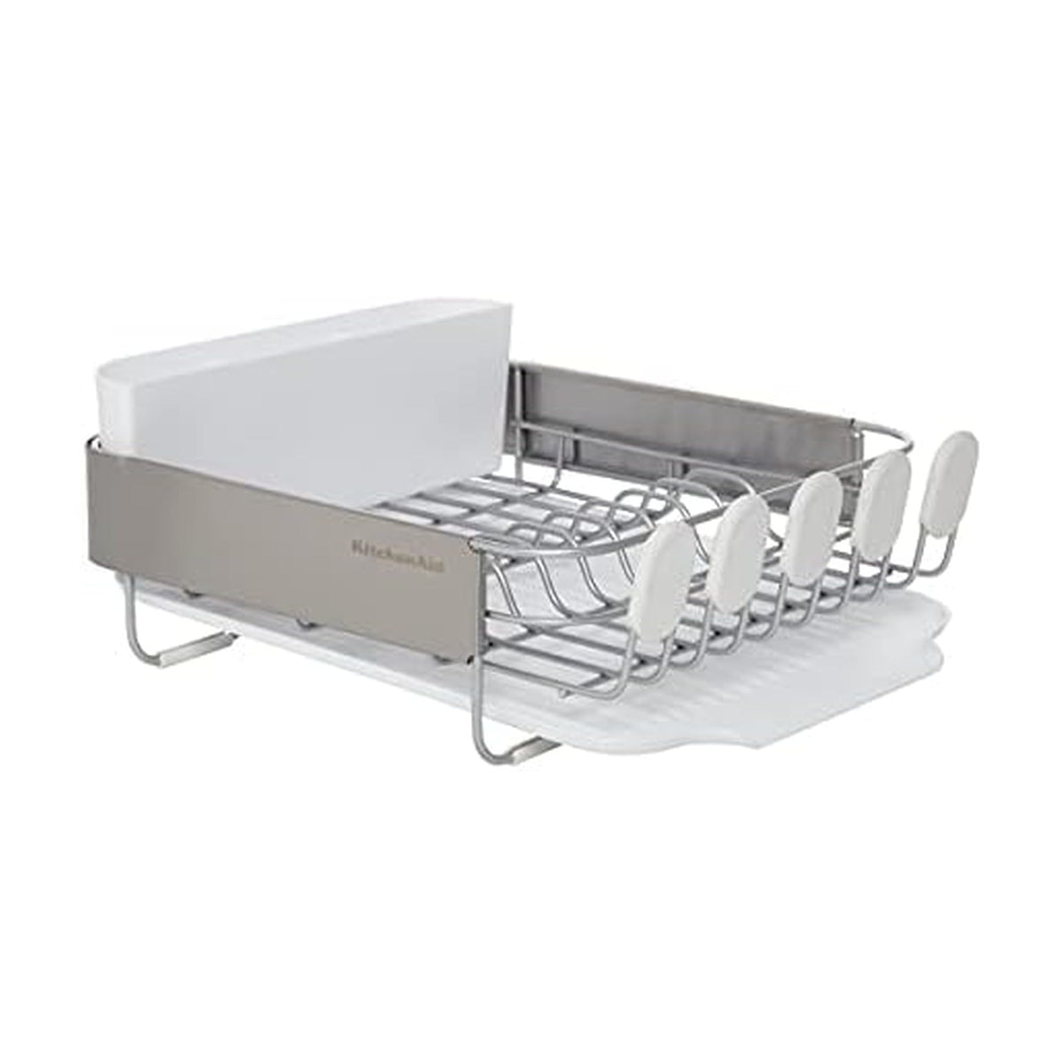 KitchenAid compact dish rack front view showing space-saving design for small kitchens