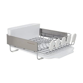 KitchenAid compact dish rack front view showing space-saving design for small kitchens
