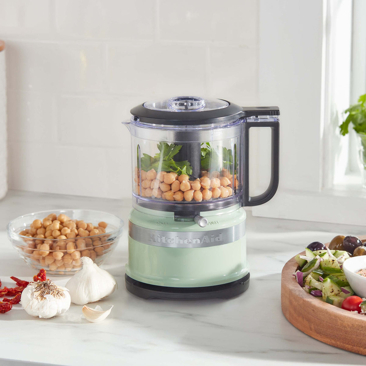 KitchenAid compact design with cord wrap keeps counters tidy