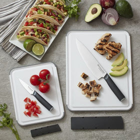 KitchenAid knife-friendly surface protects blades during chopping tasks