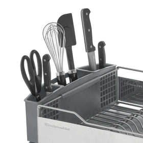 KitchenAid dish rack with removable drainboard for easy cleaning and maintenance