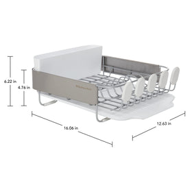 KitchenAid rust-resistant satin-coated wires promote airflow for drying