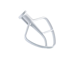 KitchenAid flat beater mashing potatoes and mixing dough with smooth, even consistency