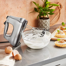 KitchenAid Flex Edge Beater close-up shows durable metal construction