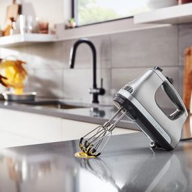 KitchenAid Flex Edge Beater in use during batter prep reduces scraping