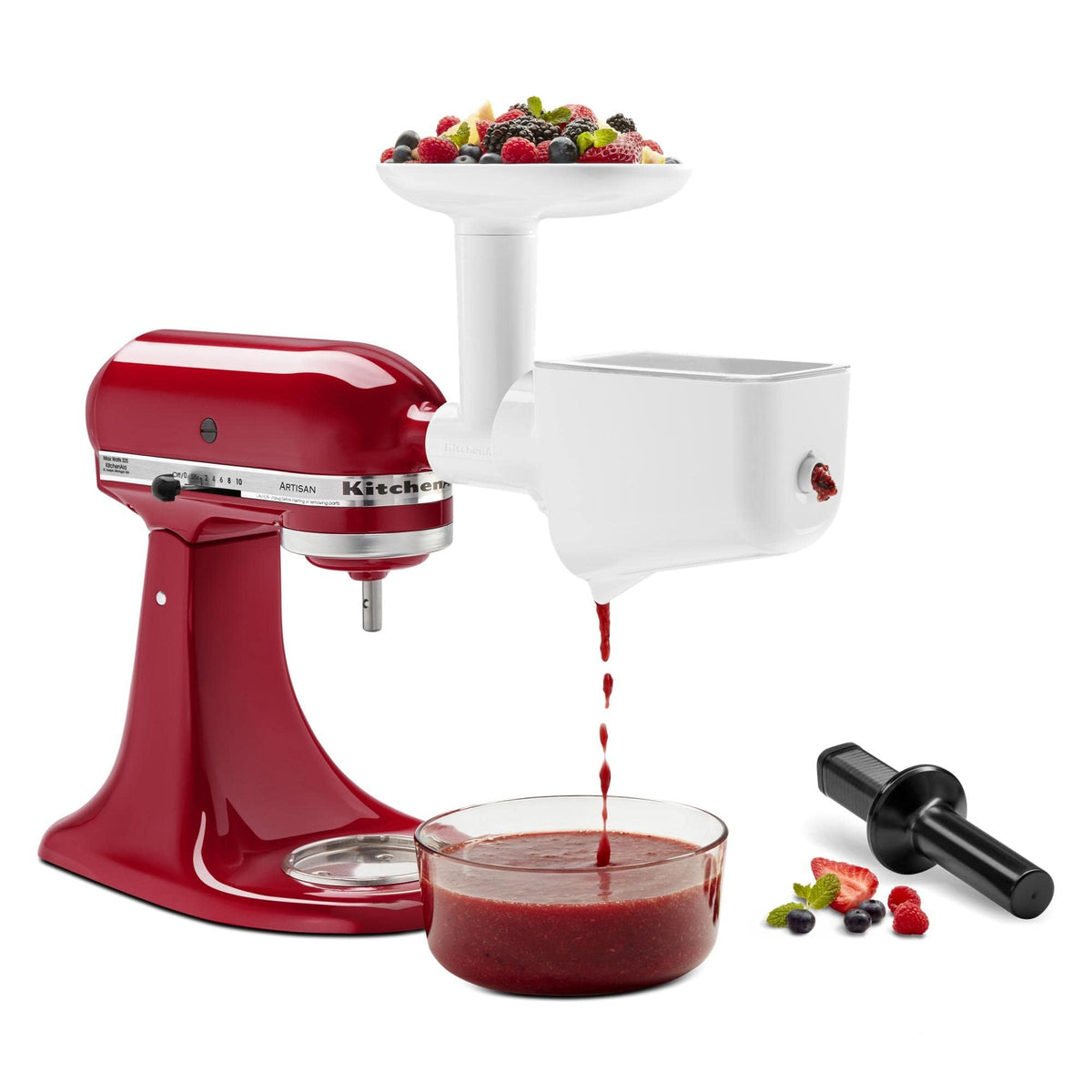 KitchenAid strainer shield helps collect pulp while keeping your workstation clean.