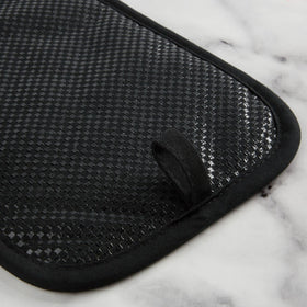 KitchenAid Gingham grip closeup shows printed silicone for slip resistance.