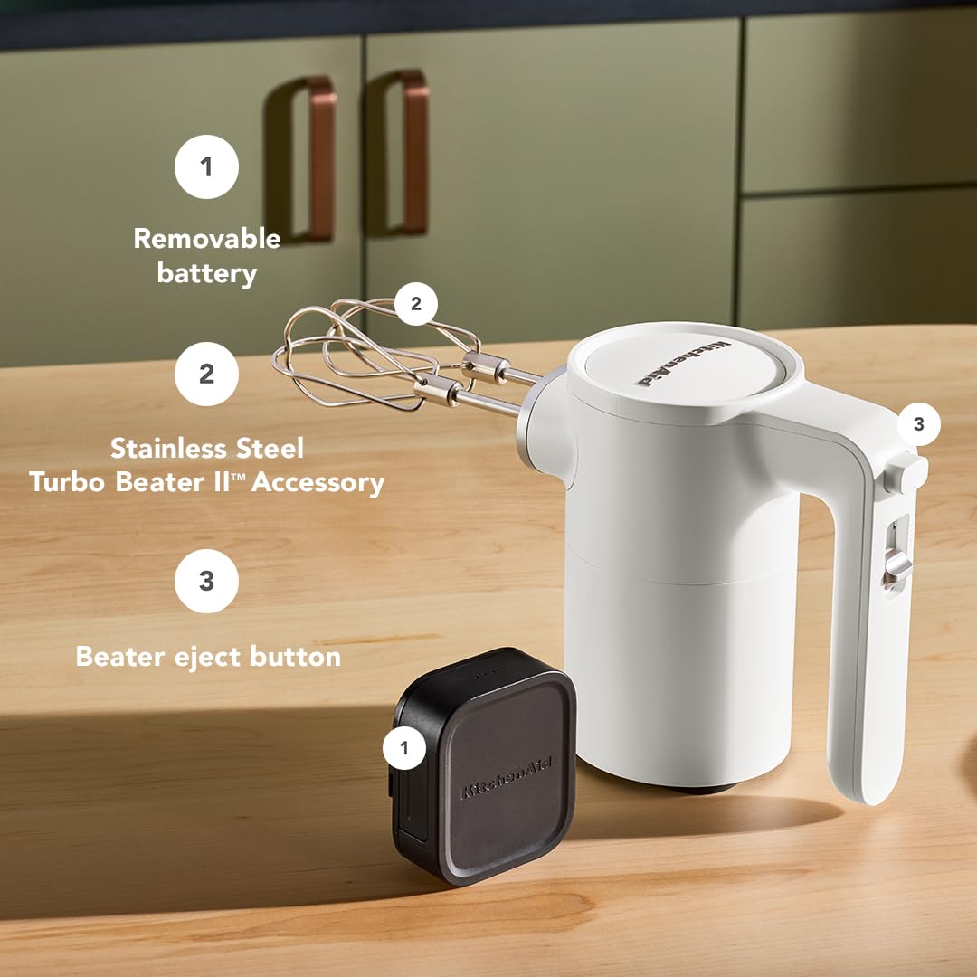 KitchenAid Go features USB-C cable and wall adapter for easy charging.
