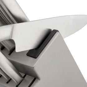 KitchenAid Gourmet 5-inch santoku knife offers versatile chopping and mincing.
