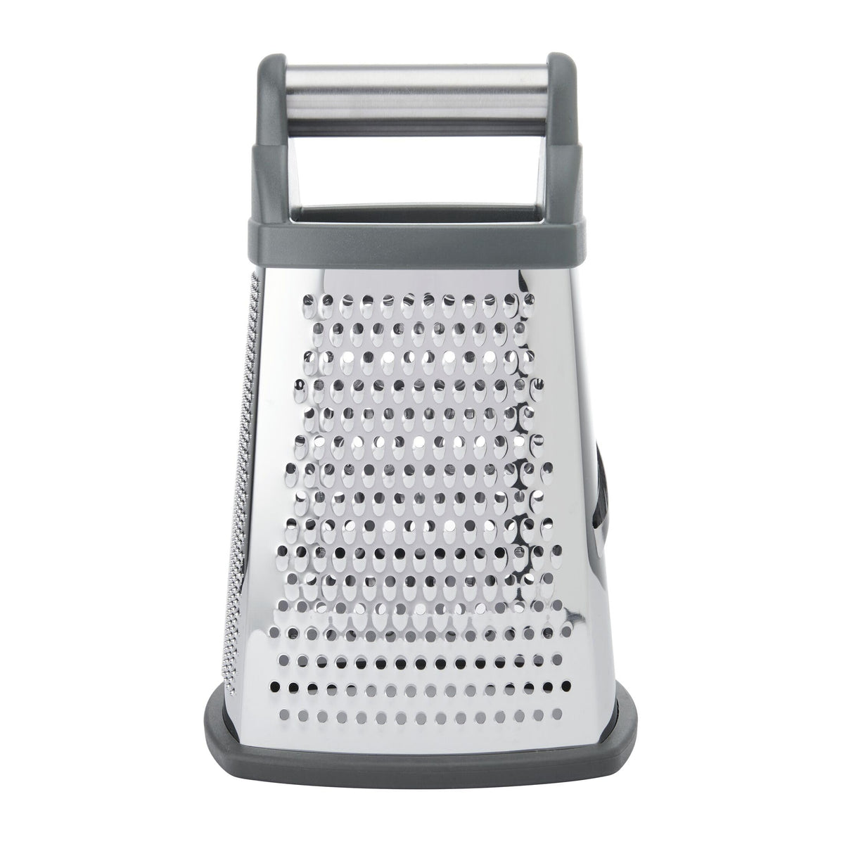 KitchenAid Gourmet Box Grater charcoal gray rust-resistant stainless steel surface