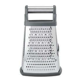 KitchenAid Gourmet Box Grater charcoal gray rust-resistant stainless steel surface