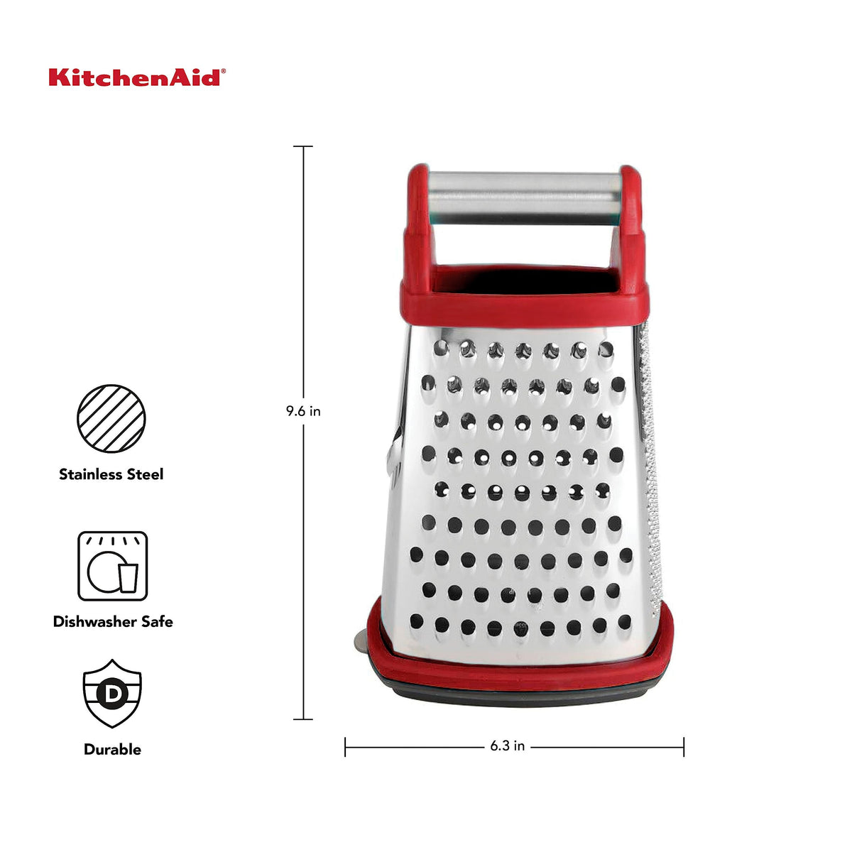 Fine-blade surface ideal for zesting citrus and delicate cheeses