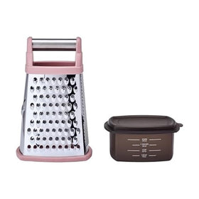 KitchenAid Gourmet Box Grater top handle offers comfortable grip during grating.
