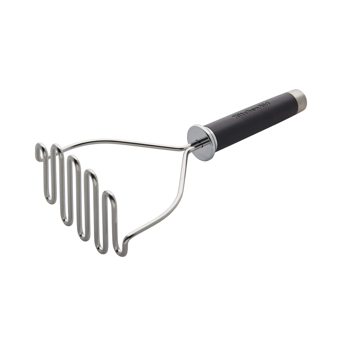 KitchenAid Gourmet masher head with thick stainless-steel wires for smooth mashing