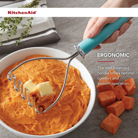 KitchenAid Gourmet wire masher 1919 medallion end cap heritage detail