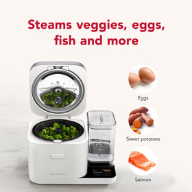 KitchenAid cooker steamer basket lets you steam vegetables to accompany grains