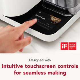 KitchenAid cooker touchscreen simplifies choosing grain presets for easy cooking