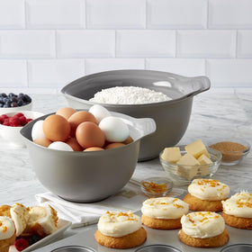 Dishwasher-safe KitchenAid bowls enable fast cleanup after cooking