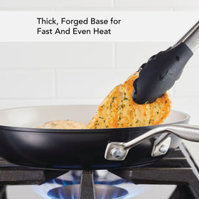 KitchenAid pan exterior matte black finish adds modern style to cooking